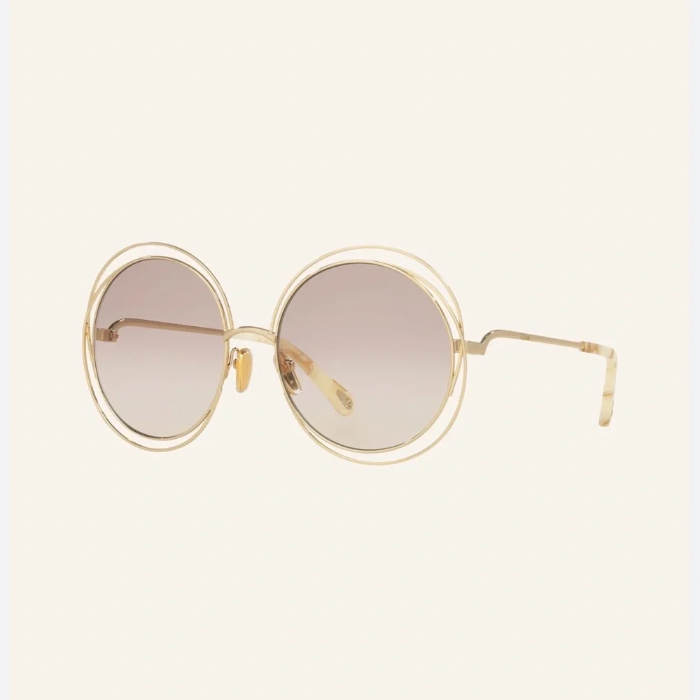 Chloè Carlina Sunglasses Gold - Picture 3 of 16